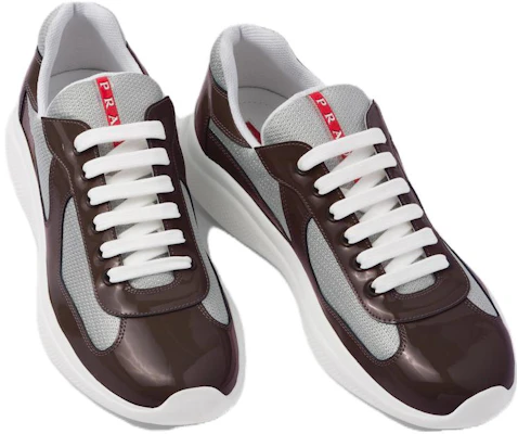 Prada Zapatos Bajos Cordones Punta Redonda 'Marrón Plata' 4E3400_3AMS_F0KQH Lookbook Prada Zapatos Bajos Cordones Punta Redonda 'Marrón Plata' 4E3400_3AMS_F0KQH