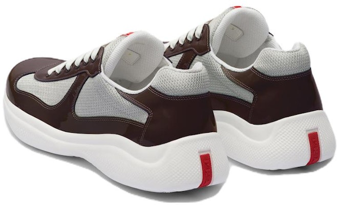 Prada Lace-Up Round Toe Low-Top 'Brown Silver' 4E3400_3AMS_F0KQH Shop Prada Lace-Up Round Toe Low-Top 'Brown Silver' 4E3400_3AMS_F0KQH