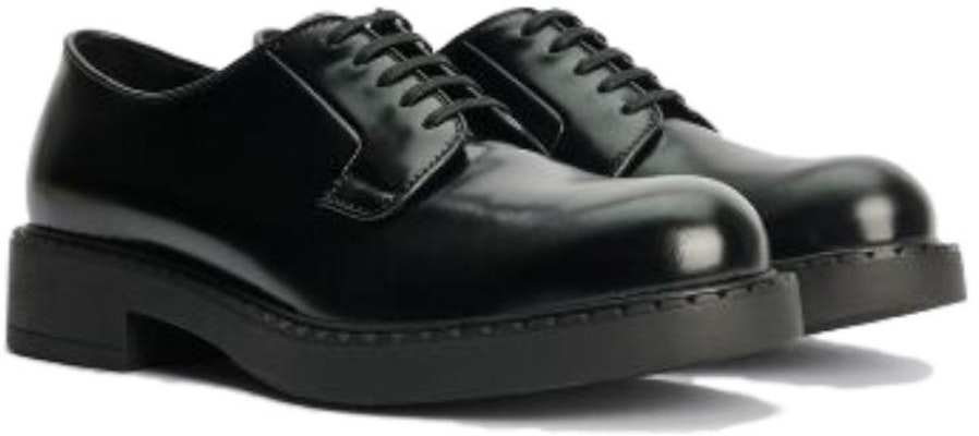 Derby 'Hitam' Prada Bertali Kasut 2EE381_055_F0002 Shop Derby 'Hitam' Prada Bertali Kasut 2EE381_055_F0002