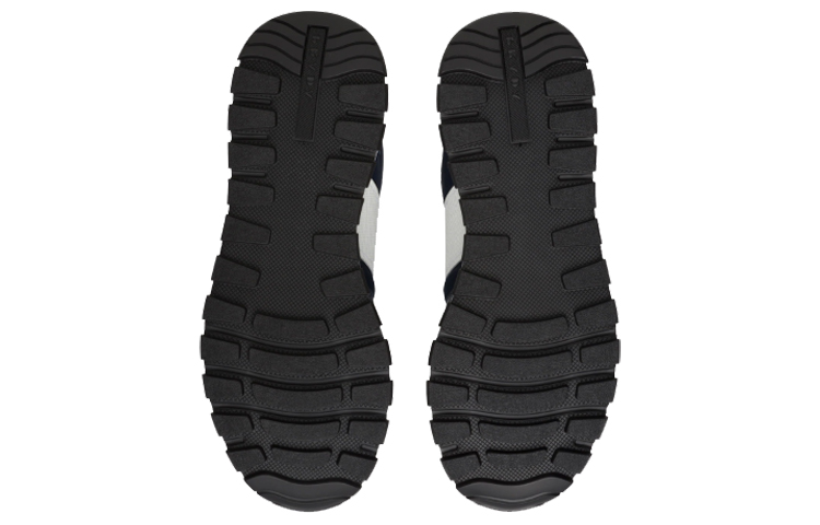 Prada Leather and Nylon Sneakers 'Blue White' 圖 5