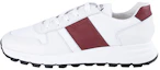 Buy Zapatillas Prada de Cuero y Nylon 'Blanco Rojo' 4E3463_3L1K_F0YHV_F_G000
