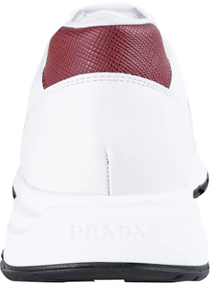 Zapatillas Prada de Cuero y Nylon 'Blanco Rojo' 4E3463_3L1K_F0YHV_F_G000 Shop Zapatillas Prada de Cuero y Nylon 'Blanco Rojo' 4E3463_3L1K_F0YHV_F_G000