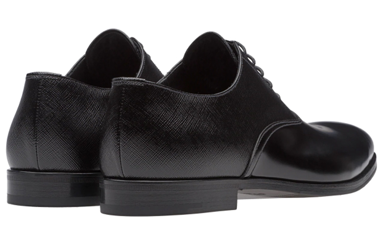 Prada Leather and Patent Leather Oxford 'Black' 圖 3