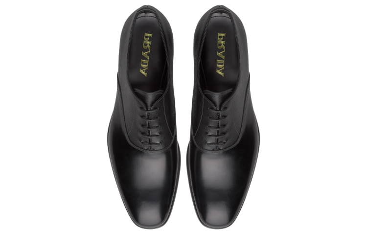 Prada Leather and Patent Leather Oxford 'Black' 圖 4