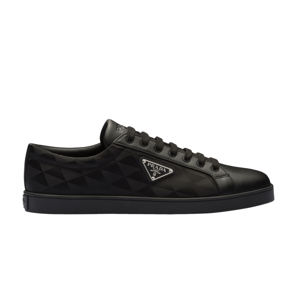 Prada Leather and Re-Nylon Sneaker 'Black Symbole Motif Pattern' 2EE376-3LNW-F0002