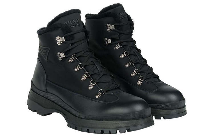Prada Leather Ankle Boots 'Black Fashion' 圖 3