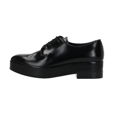 Prada Leather Casual Sneaker 'Black CMFT'