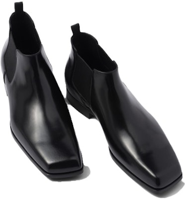 프라다 블랙 앵클 레더 첼시 부츠 (Prada Black Ankle Leather Chelsea Boots) 2TA077_055_F0002_F_X000 Purchase 프라다 블랙 앵클 레더 첼시 부츠 (Prada Black Ankle Leather Chelsea Boots) 2TA077_055_F0002_F_X000