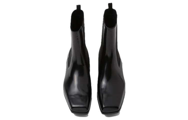 Shop Stivali Chelsea in Pelle Prada ''Nero Moda'' 2TG206_P39_F0002_F_X000
