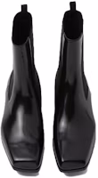 Shop Prada Sepatu Boots Chelsea Kulit 'Fashion Hitam' 2TG206_P39_F0002_F_X000