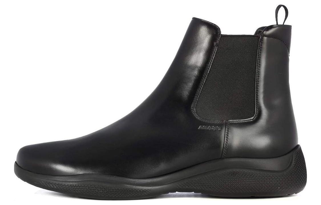 Prada Leather Chelsea Boots 'CMFT Fashion' 4.5cm Black