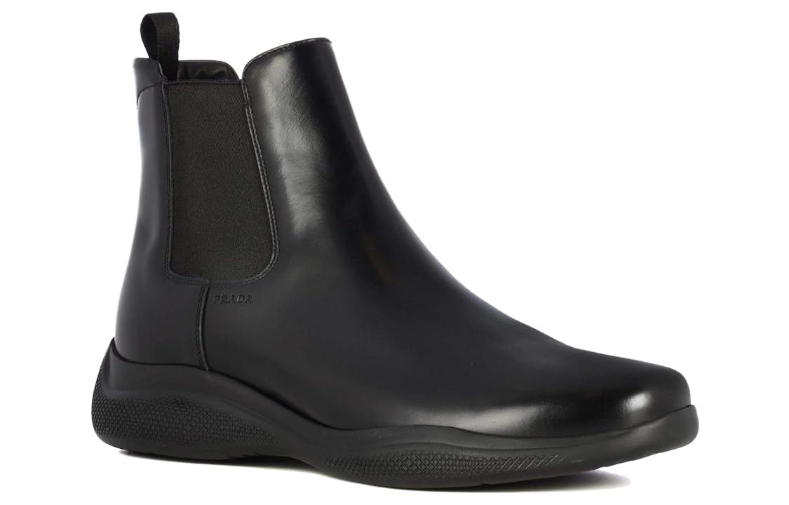 Prada Leather Chelsea Boots 'CMFT Fashion' 4.5cm Black 圖 2