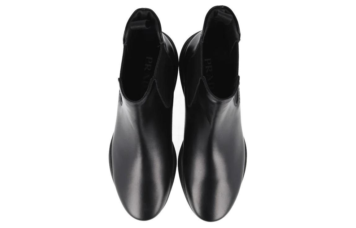 Prada Leather Chelsea Boots 'CMFT Fashion' 4.5cm Black 圖 3