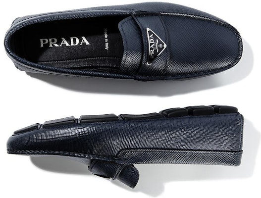 Prada Leather Driver Loafer 'Blue' 2DD164_3E0N_F0216 Shop Prada Leather Driver Loafer 'Blue' 2DD164_3E0N_F0216