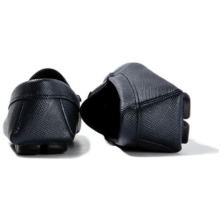 Prada Leather Driver Loafer 'Blue' 圖 5