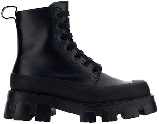 Prada Leather Fashion Ankle Boots 'Black' 2TG207_070_F0002_F_G001 Order Prada Leather Fashion Ankle Boots 'Black' 2TG207_070_F0002_F_G001