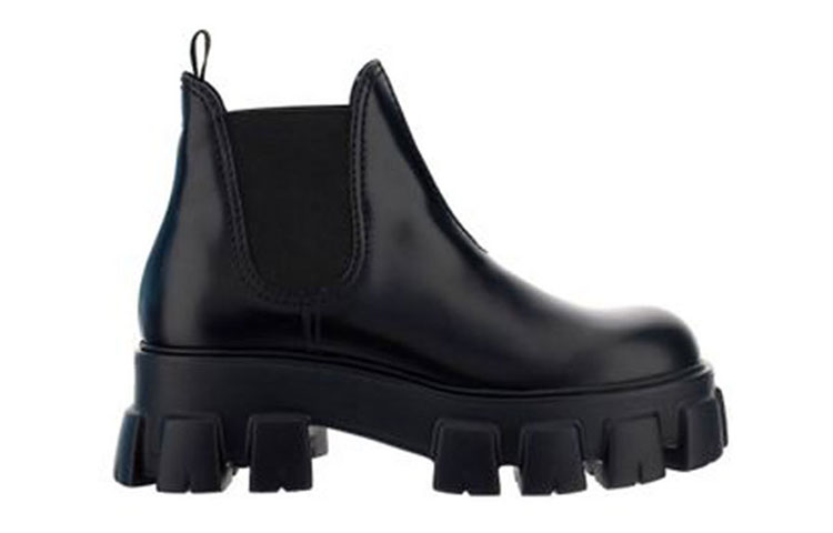 Prada Leather Fashion Ankle Boots 'Spring Summer 2021 Black' 圖 3