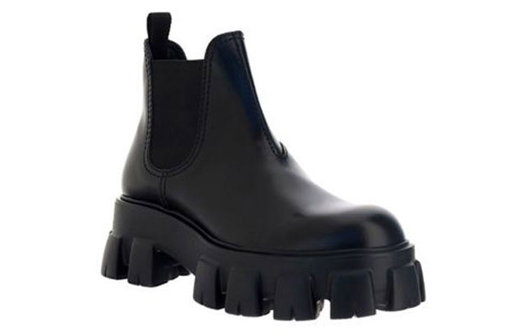 Prada Leather Fashion Ankle Boots 'Spring Summer 2021 Black' 圖 4