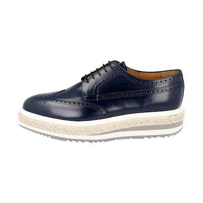 Prada Leather Fashion Mule 'Navy'