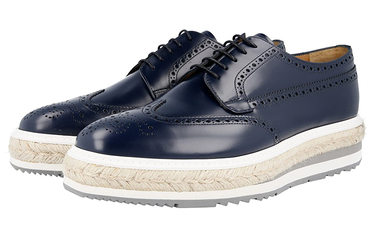 Prada Leather Fashion Mule 'Navy' 圖 3