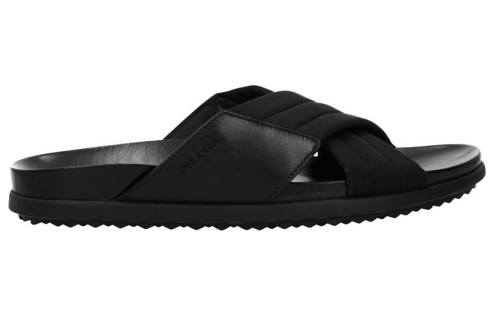 Prada Leather Fashion Sandals 'Black' 圖 2