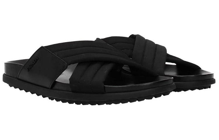 Prada Leather Fashion Sandals 'Black' 圖 3