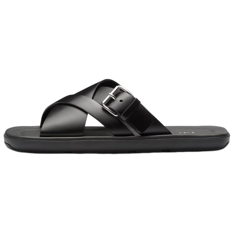 Prada Leather Flat Sandal 'Black' 2X3092_B4L_F0002_F_G001