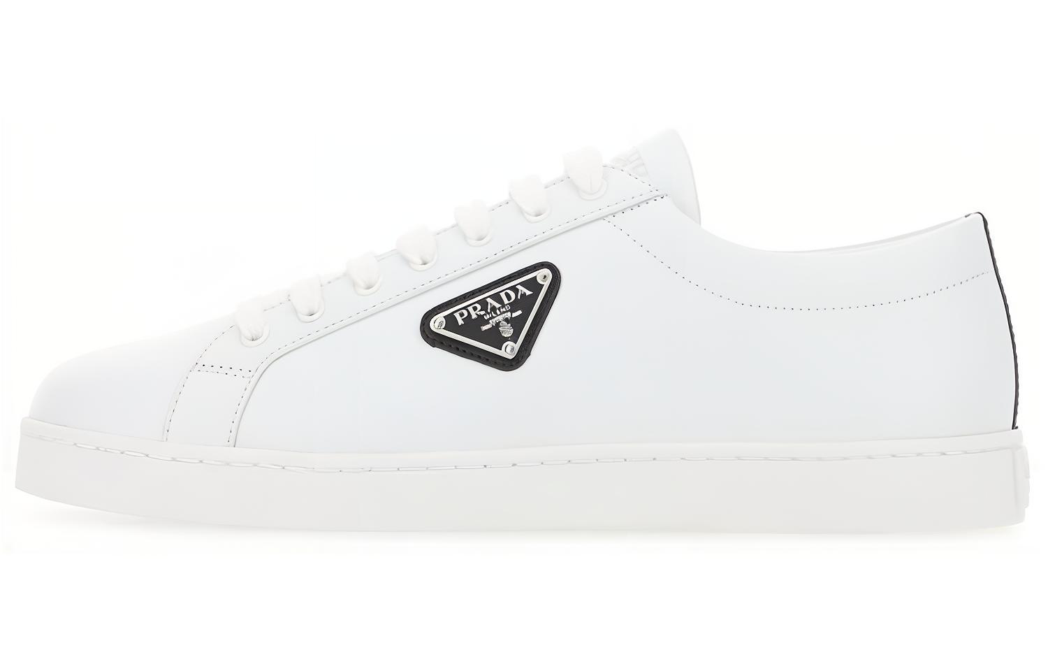 Prada Leather Glossy Black and White 'Fashion Sneaker' 2EE376_3F0E_F0964
