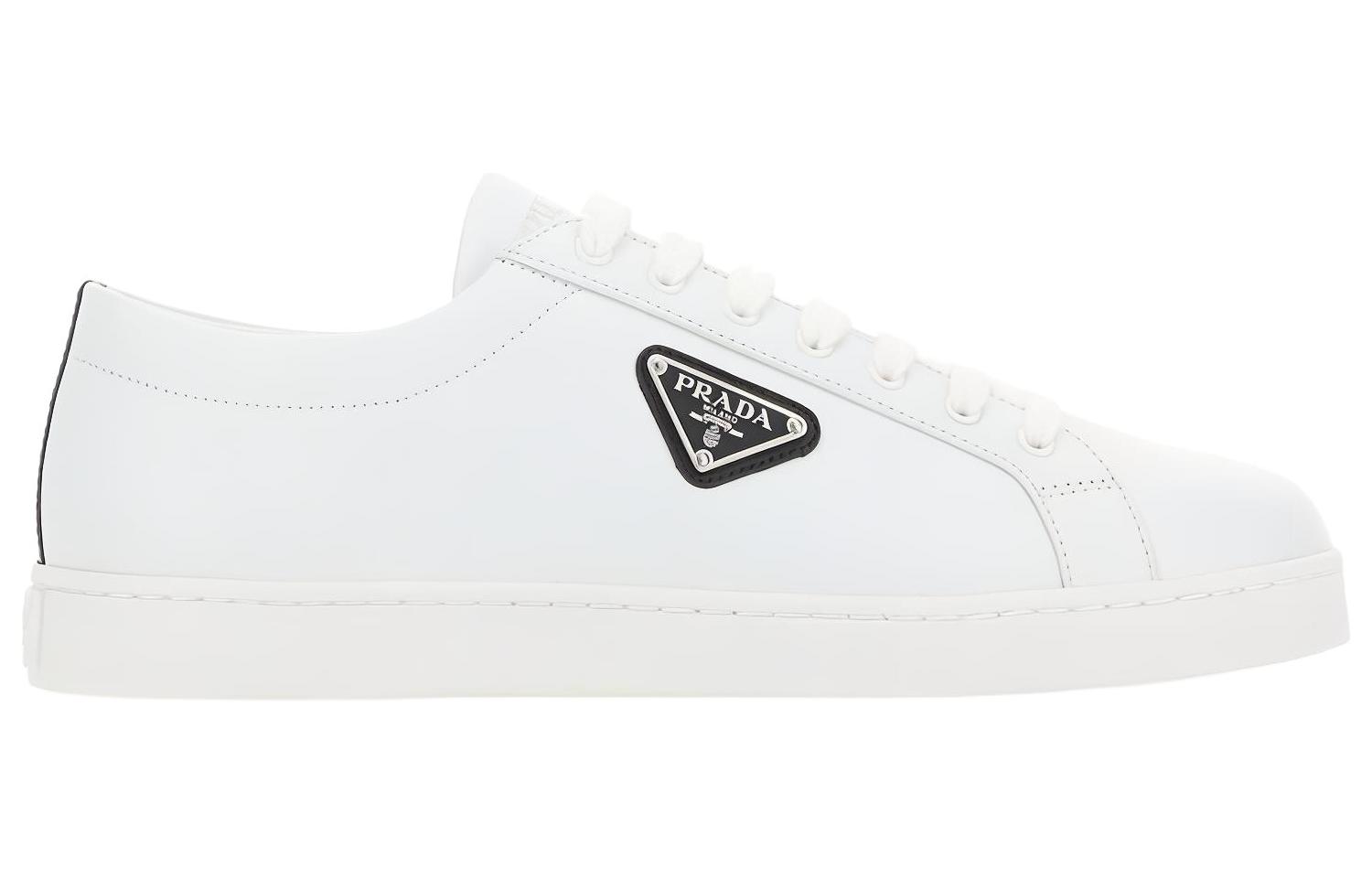 Lookbook Prada Leder Glänzend Schwarz Weiß ''Fashion Sneaker'' 2EE376_3F0E_F0964