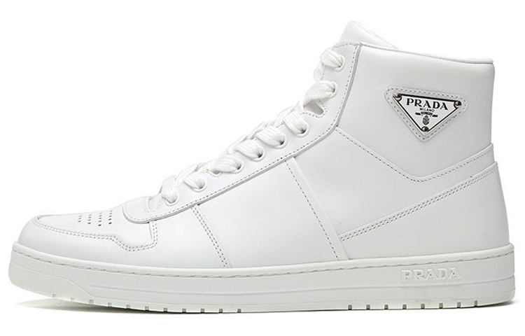Prada Leather High-Top Sneaker 'White' 2TE183_3LJ6_F0009