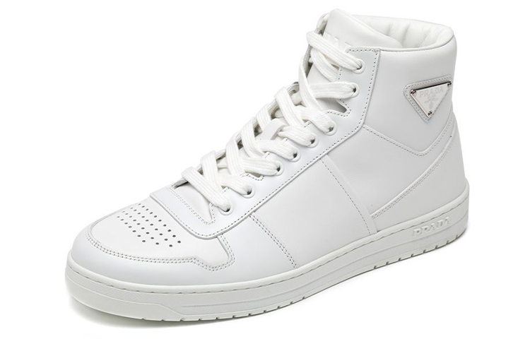 Order Prada Leder High-Top Sneaker ''Weiß'' 2TE183_3LJ6_F0009