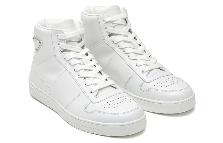 Lookbook Prada Leder High-Top Sneaker ''Weiß'' 2TE183_3LJ6_F0009