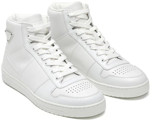 Prada Leder High-Top Sneaker ''Weiß'' 2TE183_3LJ6_F0009 Lookbook Prada Leder High-Top Sneaker ''Weiß'' 2TE183_3LJ6_F0009