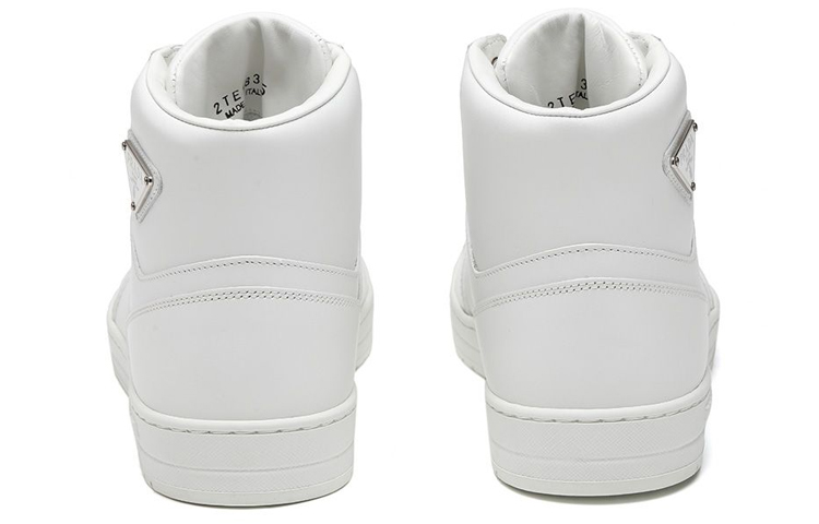 Shop Prada Leder High-Top Sneaker ''Weiß'' 2TE183_3LJ6_F0009
