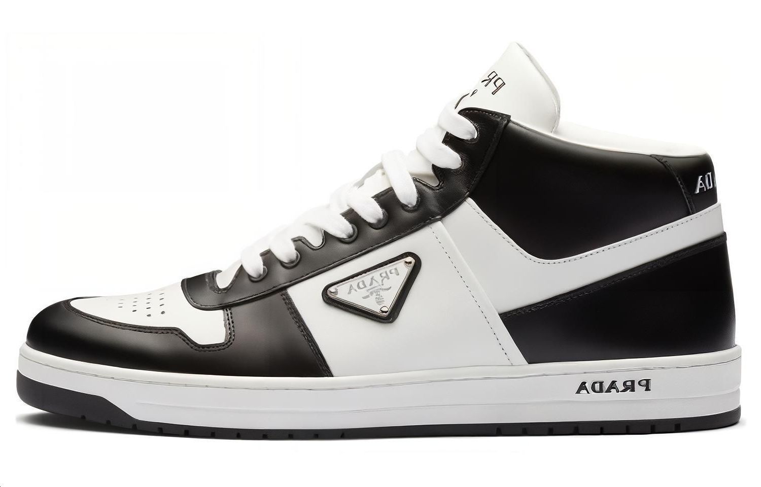 Prada Leather High-Top Sneakers 'Black' 2TE191_3LKG_F0964