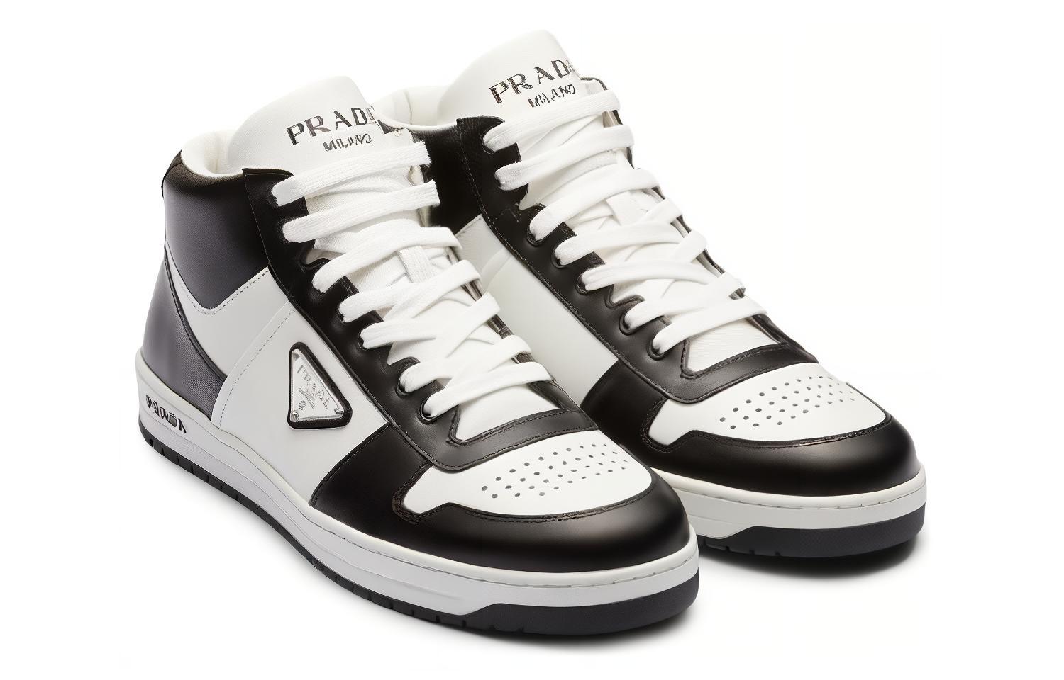 Lookbook Sneakers alti in pelle Prada ''Neri'' 2TE191_3LKG_F0964