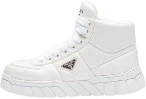 Prada Leather High-Top Sneakers 'Fashion Lace-Up White' 2TE193_2DL8_F0009 Prada Leather High-Top Sneakers 'Fashion Lace-Up White' 2TE193_2DL8_F0009
