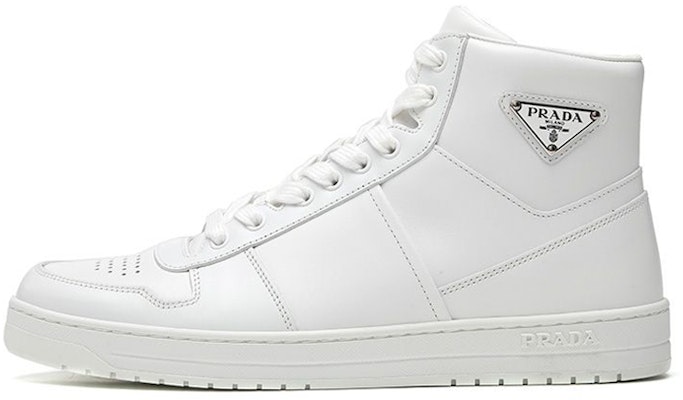 Prada Leather High-Top Sneaker 'White' 2TE183_3LJ6_F0009 Buy Prada Leather High-Top Sneaker 'White' 2TE183_3LJ6_F0009