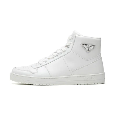 Prada Leather High-Top Sneaker 'White'