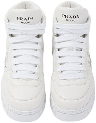 プラダ レザーハイカットスニーカー 白 (Purada Rezaa Haikattosuniikaa Shiro) 2TE193_2DL8_F0009 Lookbook プラダ レザーハイカットスニーカー 白 (Purada Rezaa Haikattosuniikaa Shiro) 2TE193_2DL8_F0009