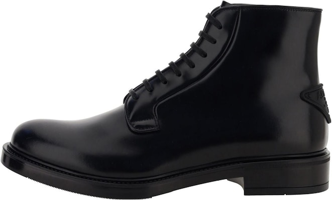 Prada Leather Lace-Up Ankle Boots 'Black' 2TG213_055_F0002_F_G000 Buy Prada Leather Lace-Up Ankle Boots 'Black' 2TG213_055_F0002_F_G000