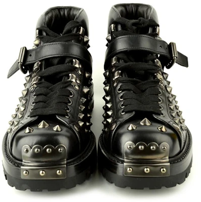 プラダ レザーレースアップブーツ (ブラック) 2TG047_L09_F012L Lookbook プラダ レザーレースアップブーツ (ブラック) 2TG047_L09_F012L