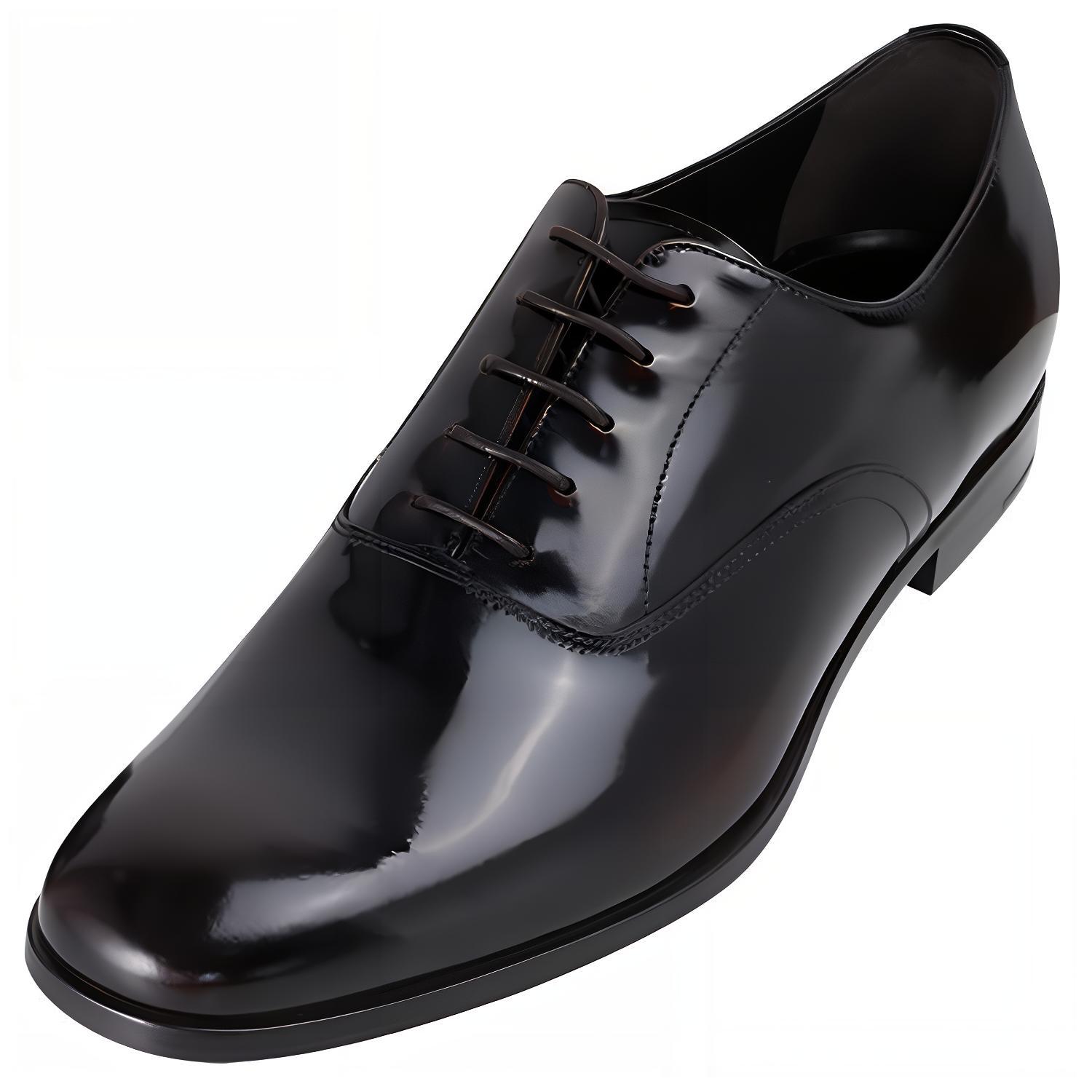 Prada Leather Lace-Up Flat Sneaker 'Brown'