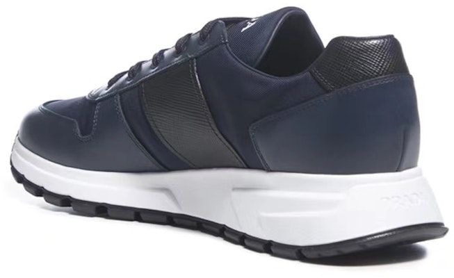 프라다 블루 컴포트 가죽 로우탑 스니커즈 (Prada Blue Comfort Leather Low-top Sneakers) 4E3463_3L1K_F0HDP_F_G000 Shop 프라다 블루 컴포트 가죽 로우탑 스니커즈 (Prada Blue Comfort Leather Low-top Sneakers) 4E3463_3L1K_F0HDP_F_G000