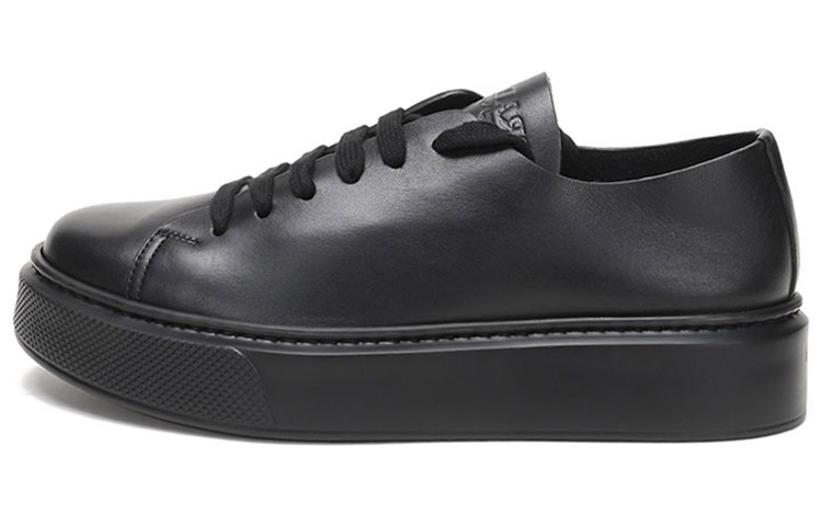 Buy Prada Sneaker Hitam Kulit Lace-up 4E3420_3A6F_F0002