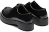 Shop Prada Kasut Sneakers Kulit Ikat Tali 'Fesyen Hitam' 2EG419_055_F0002