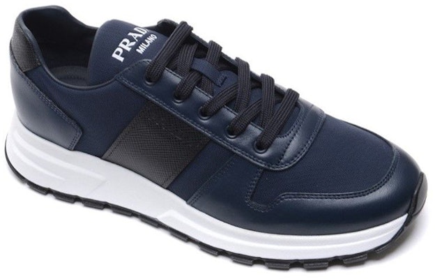 Prada Sepatu Kulit Rendah Tali Biru Kenyamanan 4E3463_3L1K_F0HDP_F_G000 Lookbook Prada Sepatu Kulit Rendah Tali Biru Kenyamanan 4E3463_3L1K_F0HDP_F_G000
