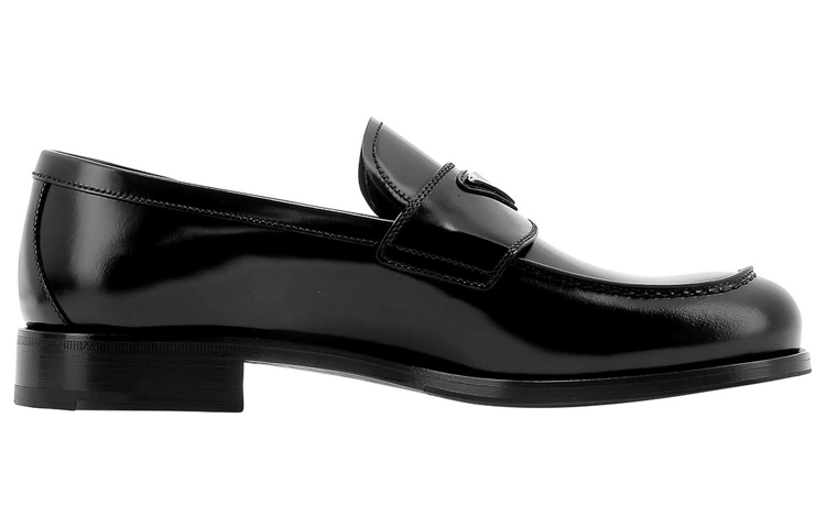 Order 普拉达黑色标志牌皮革乐福鞋 2DB195_P39_F0002_F_X000