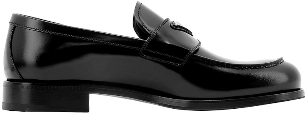 普拉达黑色标志牌皮革乐福鞋 2DB195_P39_F0002_F_X000 Order 普拉达黑色标志牌皮革乐福鞋 2DB195_P39_F0002_F_X000