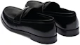 Shop Prada Sepatu Loafers Kulit 'Kenyamanan Slip-On Hitam' 2DB205_055_F0002_F_C000